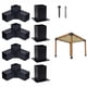 thumbnail image 1 of Kit Soportes Para Pergola Madera 4x4 Esquinas Y Bases, 1 of 8