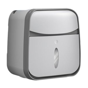 Magideal - Caja De Pañuelos Multifuncional, Decoración Colgante A Prueba De Polvo Con Cajón, Contenedor De Pañuelos Faciales, Organizador, Baño, Sala De Estar, H Blanco