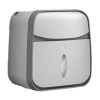 Magideal - Caja De Pañuelos Multifuncional, Decoración Colgante A Prueba De Polvo Con Cajón, Contenedor De Pañuelos Faciales, Organizador, Baño, Sala De Estar, H Blanco