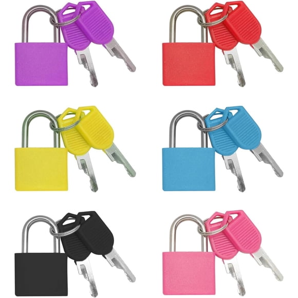 Candados para equipaje Bonsicoky, 6 piezas con llaves