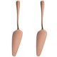 thumbnail image 1 of 2 servidores para tartas de acero inoxidable, diseño triangular, con borde dentado., 1 of 5