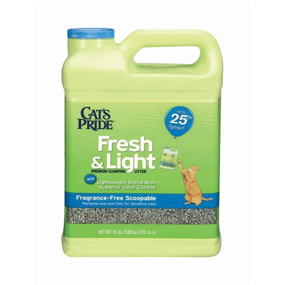Arena para gatos Cat's Pride, fresca y ligera, sin aroma, 6,8 kg