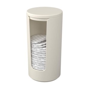 Coza - Porta Algodón Circular Serene Gris Claro Gris