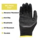 thumbnail image 5 of Guantes de trabajo Kingman con recubrimiento de espuma de látex para mejor agarre, talla XL, 4 pares, 5 of 7