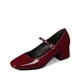 thumbnail image 5 of Zapato Taco Grueso Formal Simil Charol Mujer Weide GH171, 5 of 9