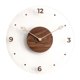 thumbnail image 5 of Reloj De Pared Nórdico 14 Pulgadas Madera Maciza Vidrio Acrílico Silencioso Redondo Moderno, 5 of 5