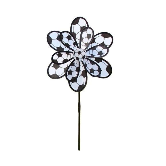 Molino De Viento De Doble Capa Kids Party Toy Garden Decor White