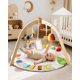 thumbnail image 4 of Baby Play Gym Macabaka de madera con tapete de juego y juguetes Tummy Time, 4 of 8