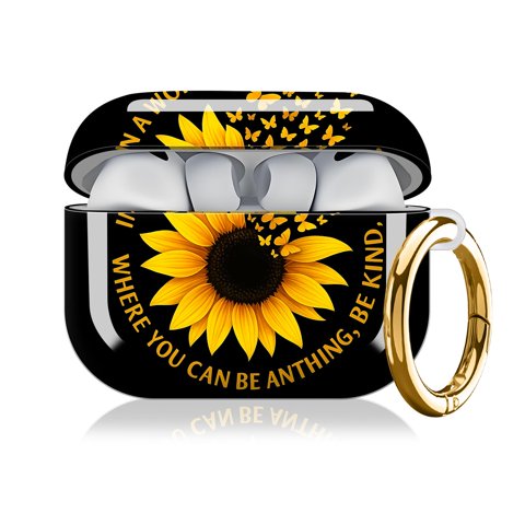 Funda Antichoque Airpod Pro 3 Klcdorf Con Girasol Y Mensaje