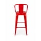 thumbnail image 3 of Silla Alta de Bar Tolix Metálica Roja con Espaldar Desmontable | Diseño Industrial | LORE, 3 of 6
