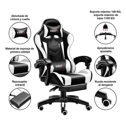 Silla Gamer Ergonomica Gx 2000