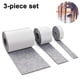 thumbnail image 1 of 3 rollos de fieltro autoadhesivo para muebles (100cm * 10cm + 100cm * 5cm + 100cm * 2cm) Corta cualquier forma, cinta adhesiva fuerte para tapete deslizante, para sillas, protección de piso, 1 of 8