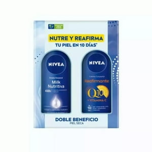 Nivea Pack Rutina Crema Corporal Milk Nutritiva+Milk Q10