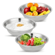 thumbnail image 1 of Set 3 bowls ensalada acero inoxidable 22cm repostería, 1 of 2