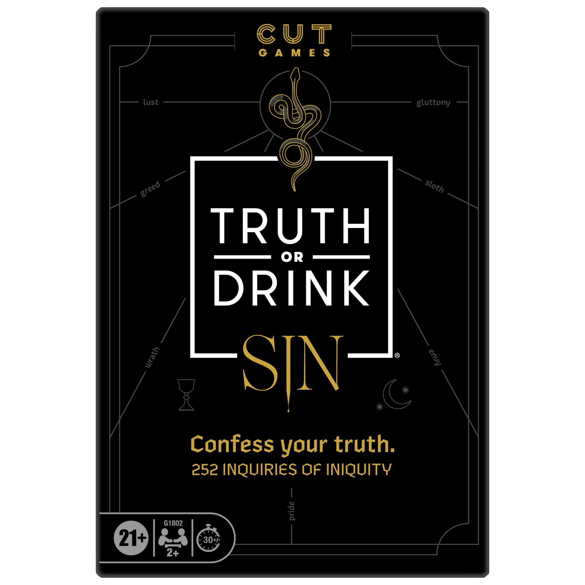 Hasbro - Juego De Fiesta Truth Or Drink: Sin Edition Cut Más De 250 Preguntas