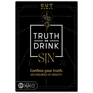 Hasbro - Juego De Fiesta Truth Or Drink: Sin Edition Cut Más De 250 Preguntas