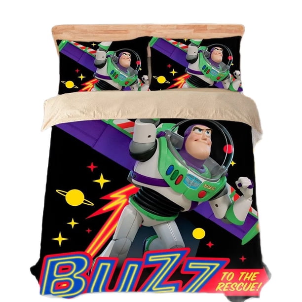 Toy Story bedding set, Cartoon Quilt Cover,3D Print Buzz Lightyear Gifts for Kids,duplex print Duvet Cover Pillowcases Bed Sheets