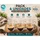 thumbnail image 1 of Pack 6 Tazas Doble Vidrio 80ml con Asa Térmicas Café Espresso Borosilicato, 1 of 2