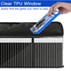thumbnail image 5 of Bolsa de almacenamiento de videojuegos compatible con PS5 PS4 PS3 Xbox One Juegos, funda de transporte portátil puede contener 30-35 discos de juego, TPU claro organizador de juego de pie - Negro, 5 of 8