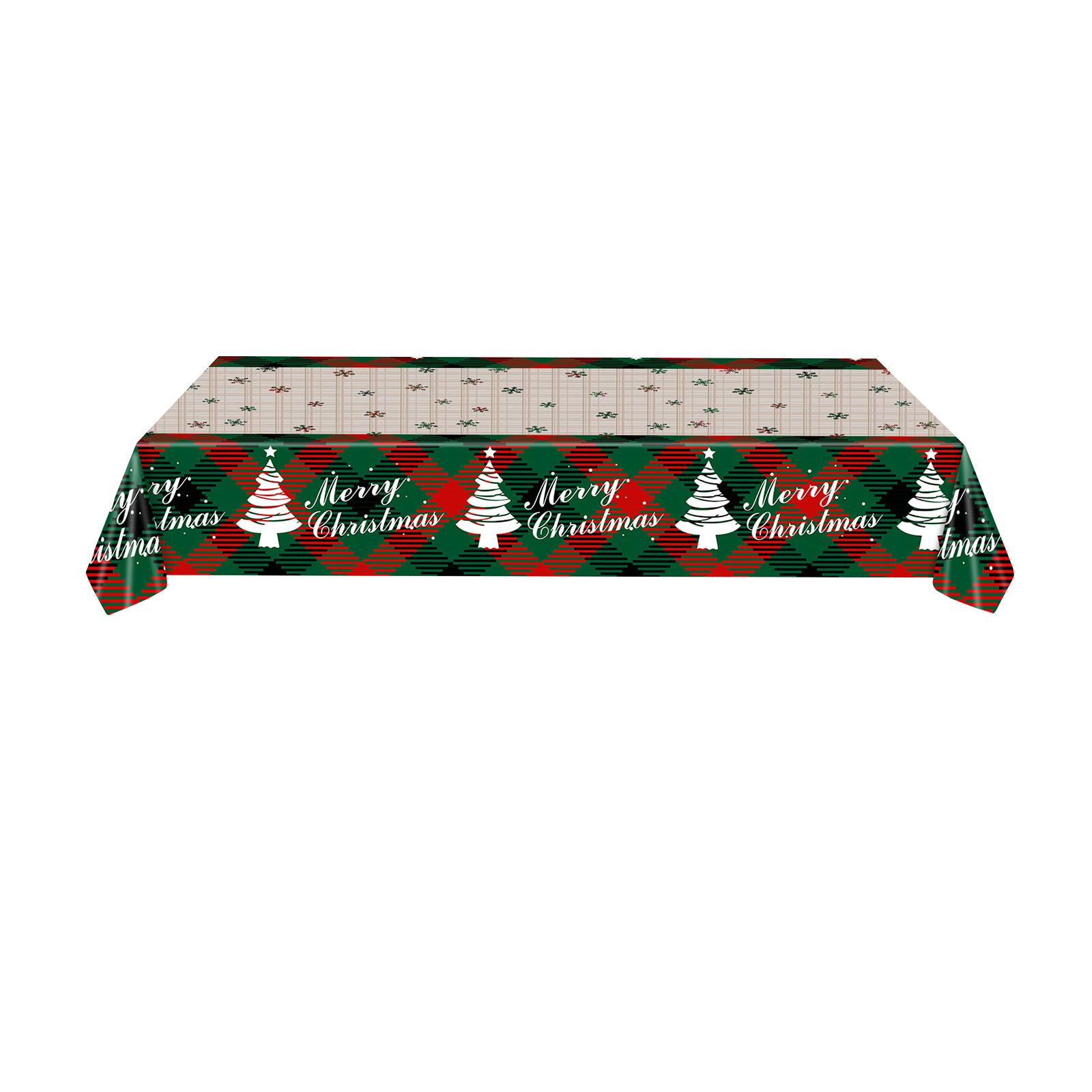 Magideal - Mantel Desechable Navideño Impermeable Para Mesa Rectangular, Protector De Mesa, 1 Unidad, Copo De Nieve 1 Copo De Nieve