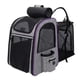 thumbnail image 4 of Mochila Transportadora Para Perros Y Gatos, Transportadora Expandible Para Andar En Bicicleta, Viajar, Senderismo, Gris Violeta, 4 of 5