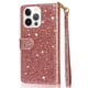 thumbnail image 3 of Funda para FOXDOCK Elegante funda iPhone 14 Pro Glitter con cremallera-Ideal para el uso diario, 3 of 5