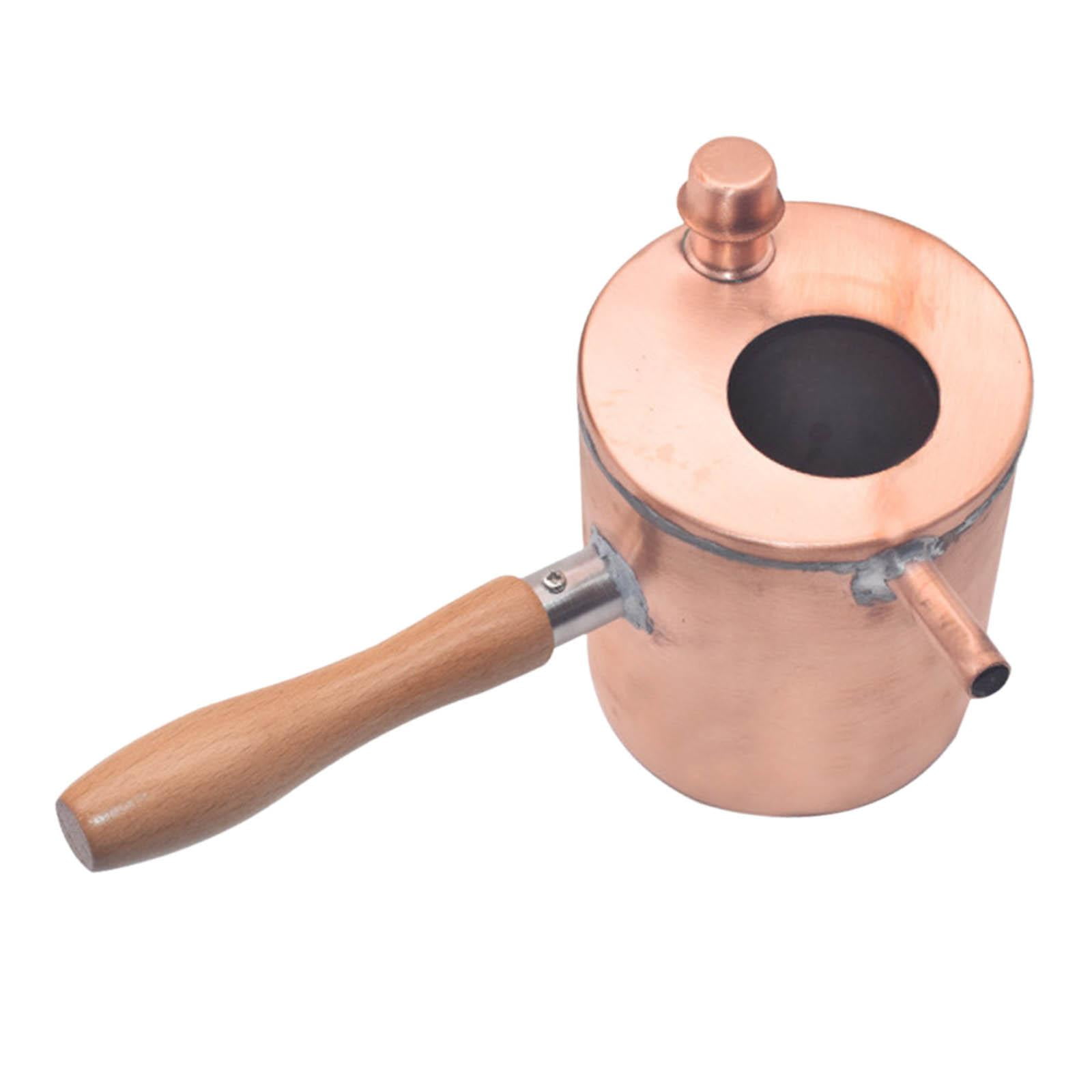 Ioensy - Olla Para Derretir Cera De Abejas, Mango De Madera Para Derretir Cera Para Principiantes En El Hogar