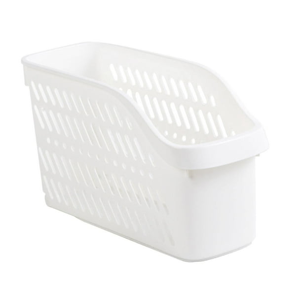 Cestas de almacenamiento de escritorio multiusos, organizador de almacenamiento, diseño hueco con polea para armario, baño, cocina, estante para el L