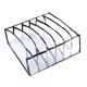 thumbnail image 1 of Organizador De Ropa Interior Plegable Bragas Sujetador Cajón Caja De Almacenamiento Negro 6 Gripes, 1 of 5