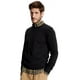 thumbnail image 1 of Jersey Tommy Hilfiger liso con cuello redondo para hombre, algodón, color negro, 1 of 3