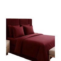 Genérico - Sabana Plaza Y Media 200 Hilos Burdeo