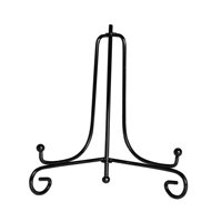 Magideal - Soporte De Exhibición, Soporte De Marco De Imagen, Soporte De Caballete De Exhibición, Soporte De Placa Resistente Estante De Exhibición De Tazón Para , Negro, 7 Pulgadas