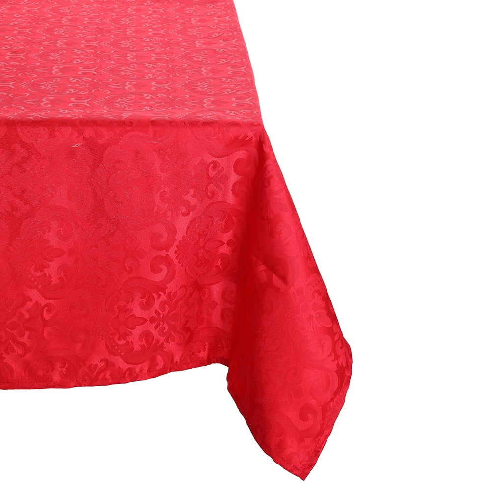 Sueno Blanco - Mantel Cuadrado Flor De Lis Rojo