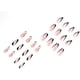 thumbnail image 4 of 24 uñas postizas de bailarina con diseños geométricos en blanco y negro, cobertura total, uñas postizas tipo ataúd, uñas acrílicas para decoración de uñas DIY., 4 of 5