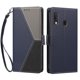 thumbnail image 3 of Cartera para Samsung Galaxy A20e en PU Tricolor, Funda con Solapa, Azul Oscuro, 3 of 6