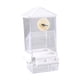 thumbnail image 5 of Alimentador De Pájaros Anti Salpicaduras De Comedero De Loro Resistente Para Periquito Cockatiel Finch Blanco, 5 of 5