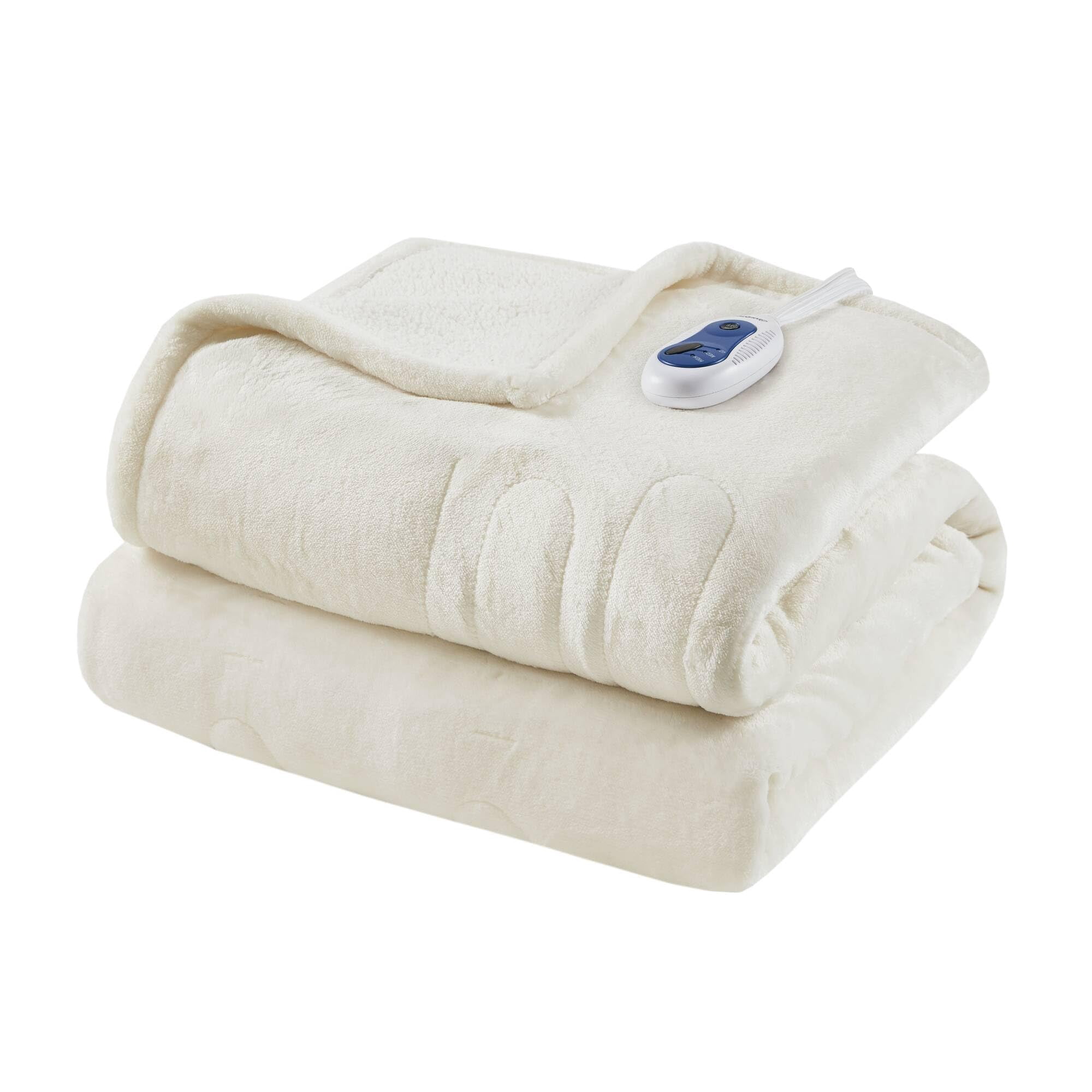 Manta Eléctrica Beautyrest Con Calefacción, Suave Y Cálida, Color Marfil