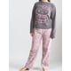 thumbnail image 3 of Pijama Micropolar Mujer Hello Kitty gris oscuro L, 3 of 6