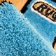 thumbnail image 5 of Alfombra LAKEA 80x24 cm Azul Retro Arcoíris Peluda Antideslizante, 5 of 6