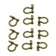 thumbnail image 1 of 10 Uds Hebillas De Herradura Llave Hecha A Mano Chian Arco Grillete Para Juguetes Correas Artesanía Cobre, 1 of 5