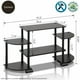 thumbnail image 3 of Centro de entretenimiento televisivo Furinno Turn-N-Tube Espresso/Black, 3 of 3