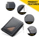 thumbnail image 3 of Monedero vertical con cremallera para hombre, monedero de gran capacidad con clip para billetes, tarjetero juvenil para hombre, 3 of 5