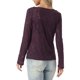 thumbnail image 3 of INSPIRE CHIC Blusa Jacquard para Mujer Cuello Barco Manga Larga Otoño Top de Punto Transparente M Púrpura, 3 of 6