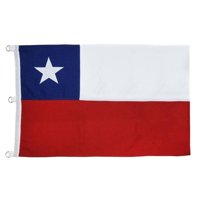 Palermo - Bandera Chilena 140X210 Centimetros Bordada –