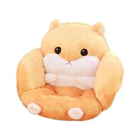 Magideal - Cojín De Asiento Para Hámster, Cojín De Animales, Oficina Suave Con Respaldo, Cojín De Asiento, Cojín De Silla Para Apartamento, Decoración Del Hogar, Marrón Claro