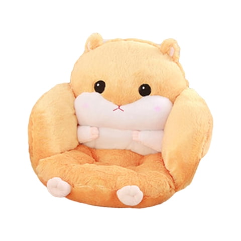 Magideal - Cojín De Asiento Para Hámster, Cojín De Animales, Oficina Suave Con Respaldo, Cojín De Asiento, Cojín De Silla Para Apartamento, Decoración Del Hogar, Marrón Claro