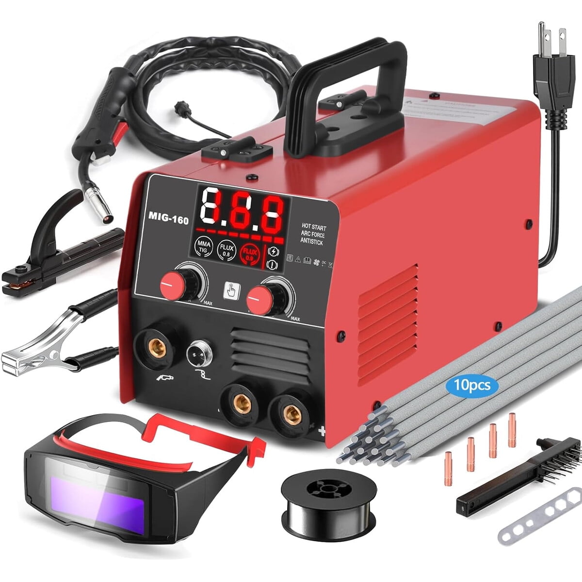 Soldadora Xr Market Mig160 160amp 3 En 1 Mig Tig 110v