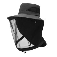 Magideal - Sombrero De Apicultor Para Hombres Mujeres Livianas De Cara Seca Rápida Protector Sunhat Para Pesca De Trekking Al Aire Libre Jardinería De Senderismo Negro