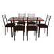thumbnail image 1 of Comedor Metal Madera Ranco 6 Sillas Chocolate, 1 of 2
