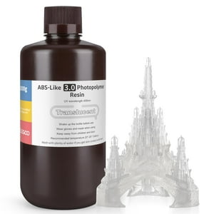 Impresora 3D De Resina Elegoo Mejorada Con Abs Like 3.0, 1000 Ml, Translúcida